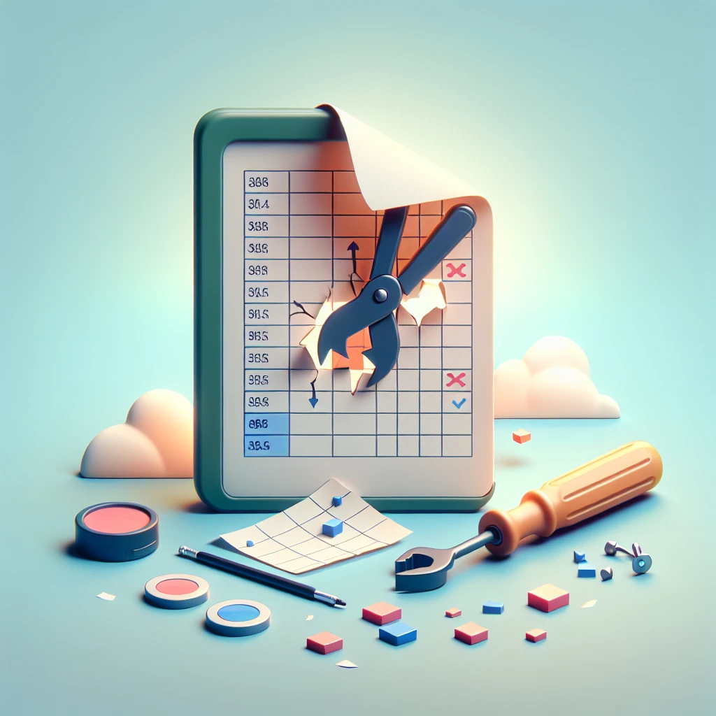 "Ilustrasi langkah-langkah memperbaiki file Excel yang rusak menggunakan berbagai metode dan alat."
