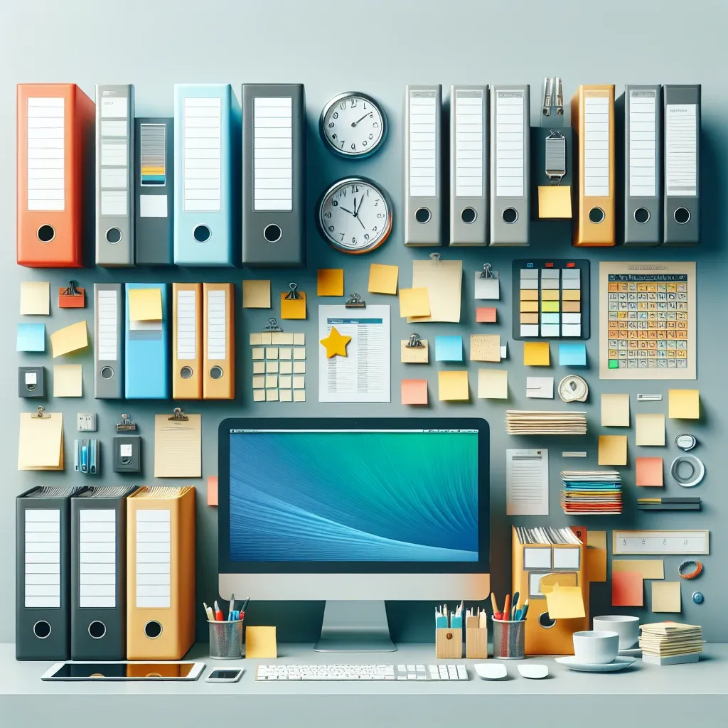 "Organized file and folder management system on a computer screen, showcasing efficient digital organization techniques for maximizing productivity - related to the article 'Manajemen File dan Folder yang Efisien: Tips dan Trik untuk Produktivitas Maksimal.'"